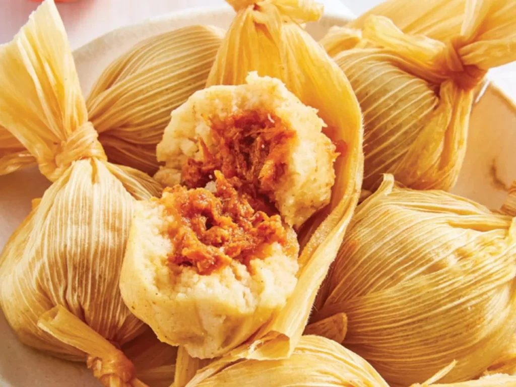 Tamales de bola de cambray. Gastronomía de Chiapas.