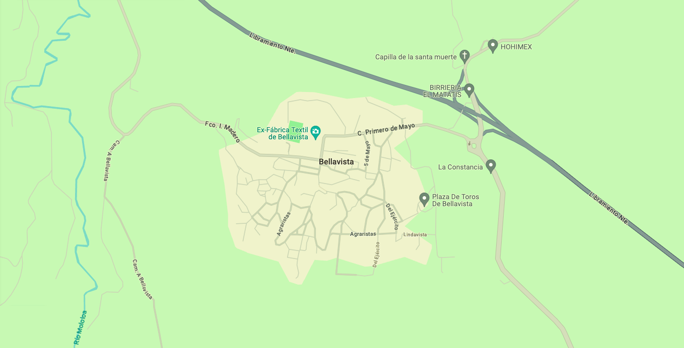 mapa de Bellavista mapa de Bellavista