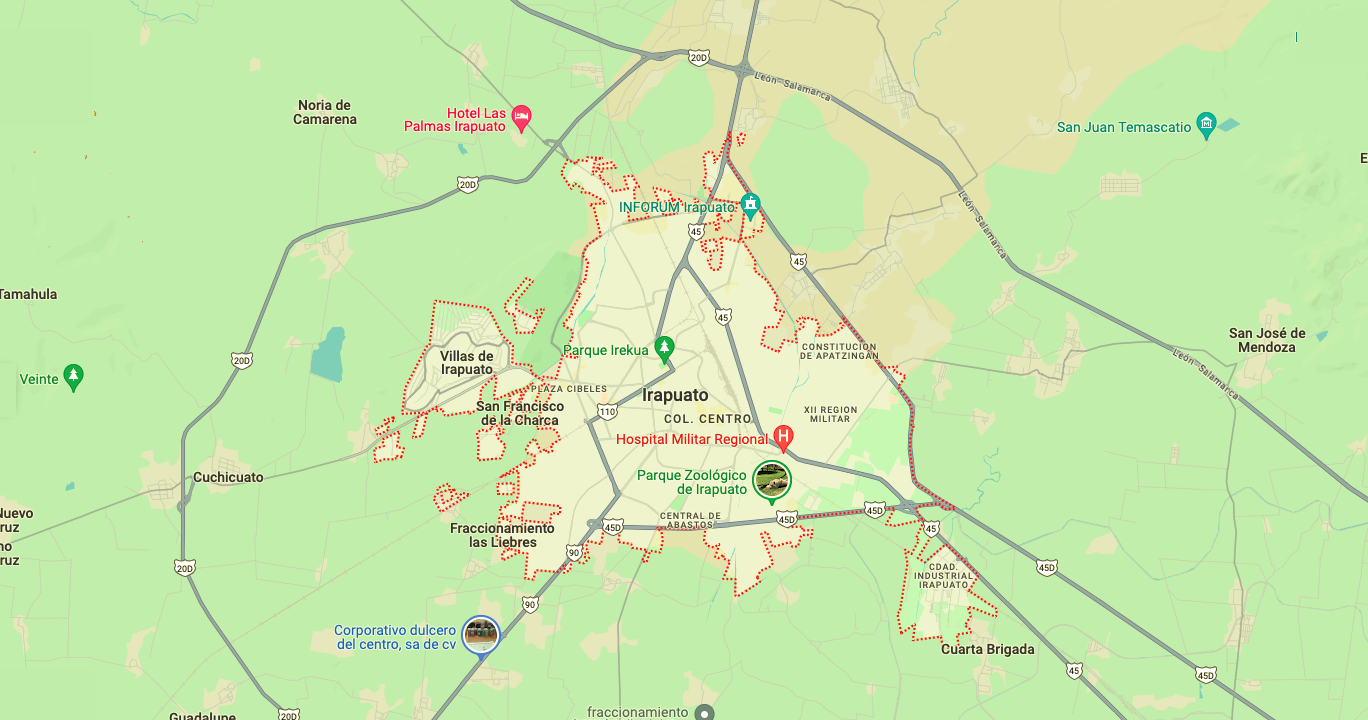 mapa de irapuato mapa de irapuato