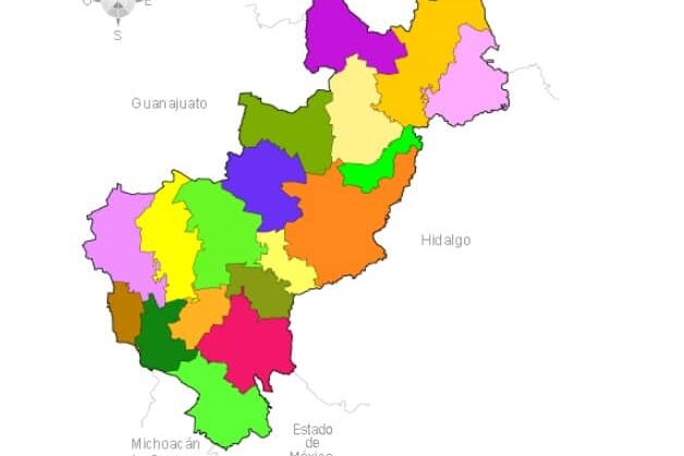 Mapa de Querétaro. Mapa de Querétaro.