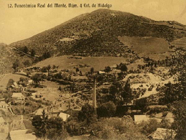 Foto panorámica antigua de Real de Monte